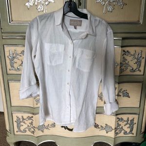 Banana republic linen blouse